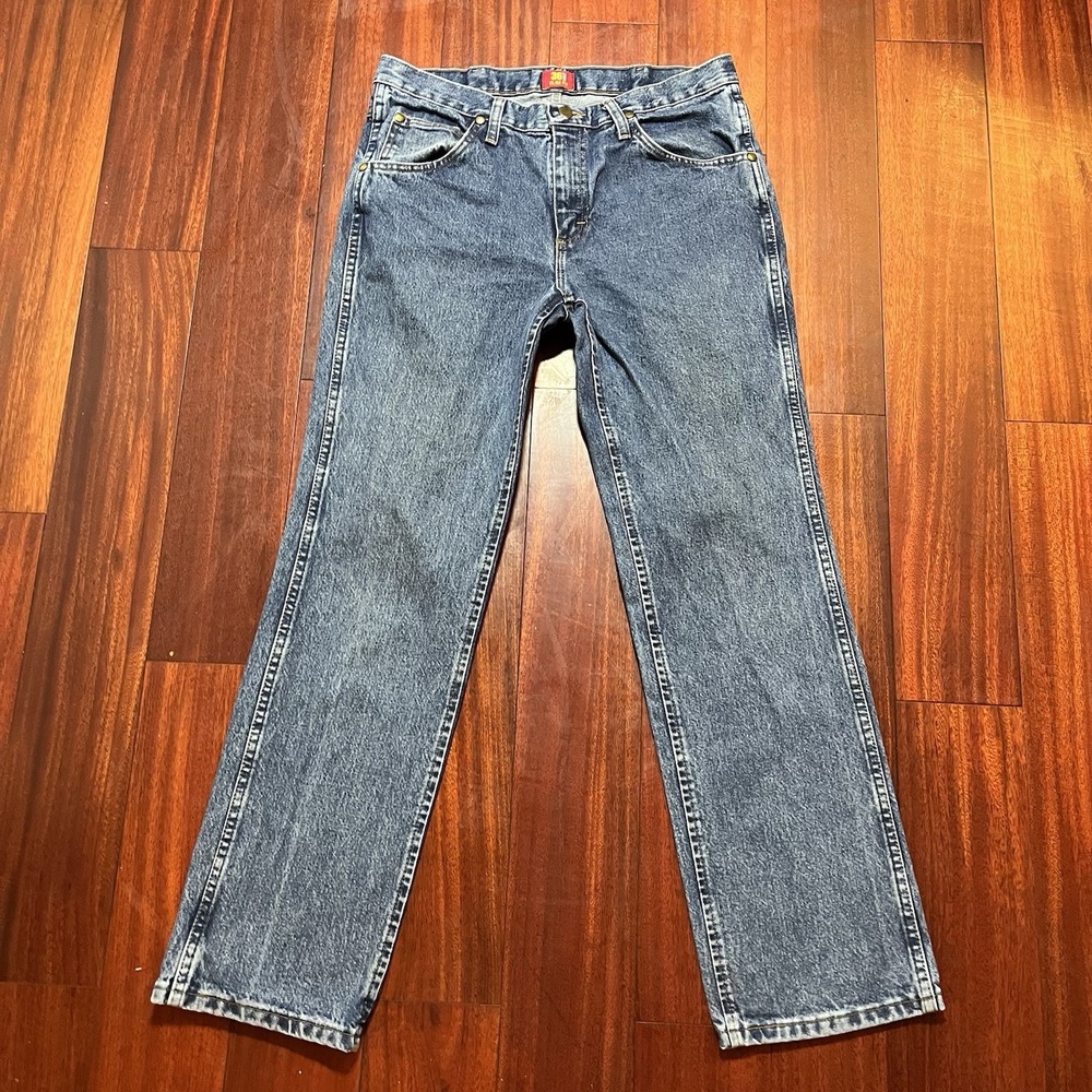 Wrangler Jeans Mens 32x30 36MWZDS Slim Fit Cowboy Cut Denim Ranch Workwear READ